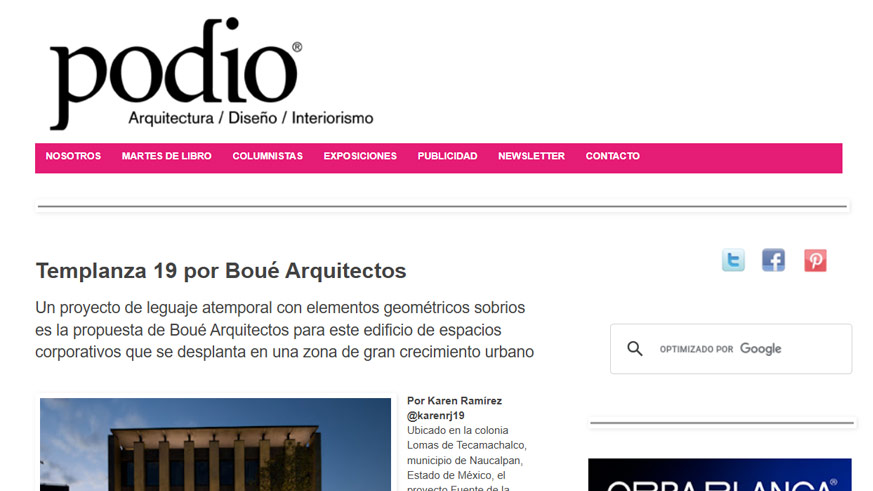 Podio - Templanza 19 - Boué Arquitectos